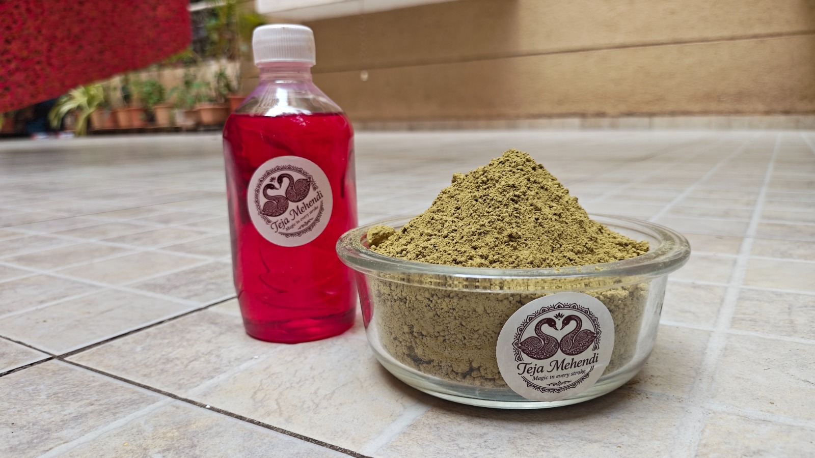 Henna powder and rose enhancer